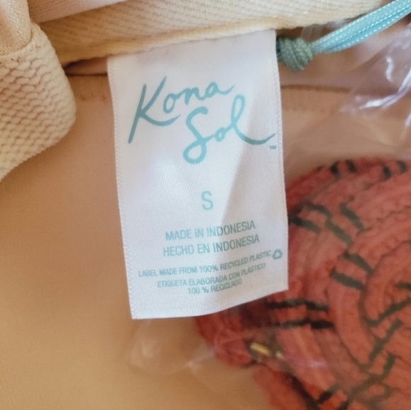 Kona Sol BROWN/PID medium coverage one piece swimsuit Size S - Picture 10 of 13